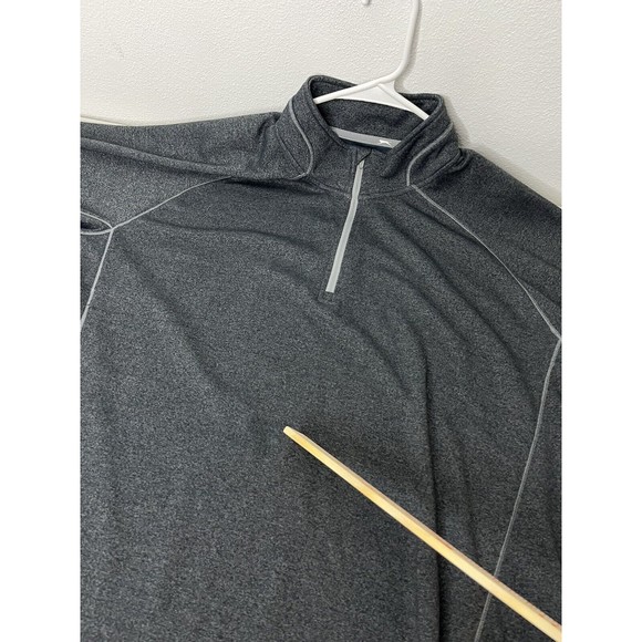 Slazenger Long Sleeve 1/4 Zip Shirt Golf Size Mens XXL Charcoal Gray - Picture 6 of 16